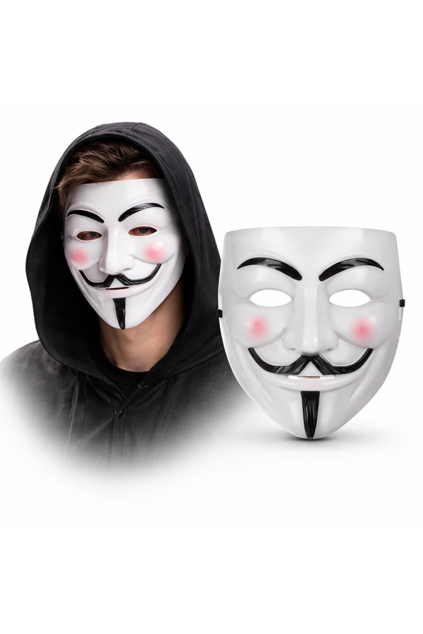 Nw Nessiworld V Mask Premium Vendetta Beyaz Maske (Guy Fawkes Stil)