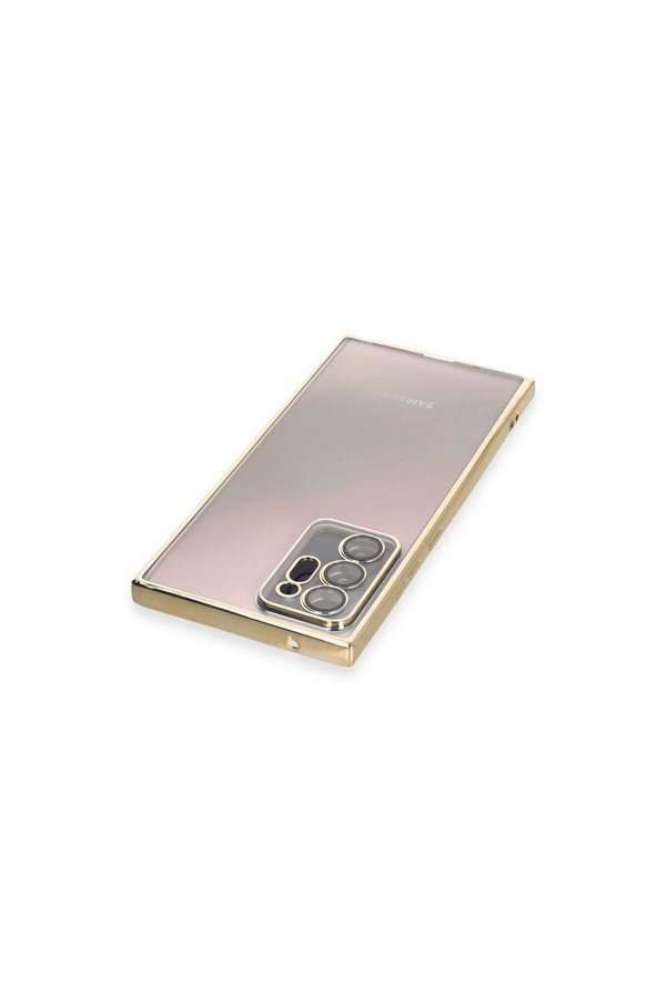 Ethab Ticaret Glb-Stl41414 Samsung Galaxy Note 20 Ultra Kılıf Razer Lensli Silikon - Gold