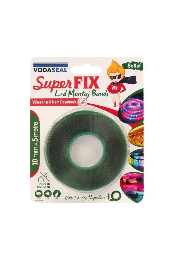 Ethab Ticaret Süperfix Çift Taraflı Led Montaj Bandı 10 Mm 5 Metre