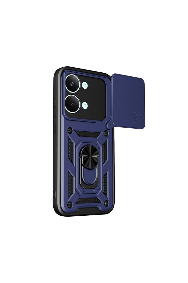 Evi̇mdeyokyok Xi̇aomi̇ Poco X8 Pro Max Pars Lens Yüzüklü Si̇li̇kon - Laci̇vert