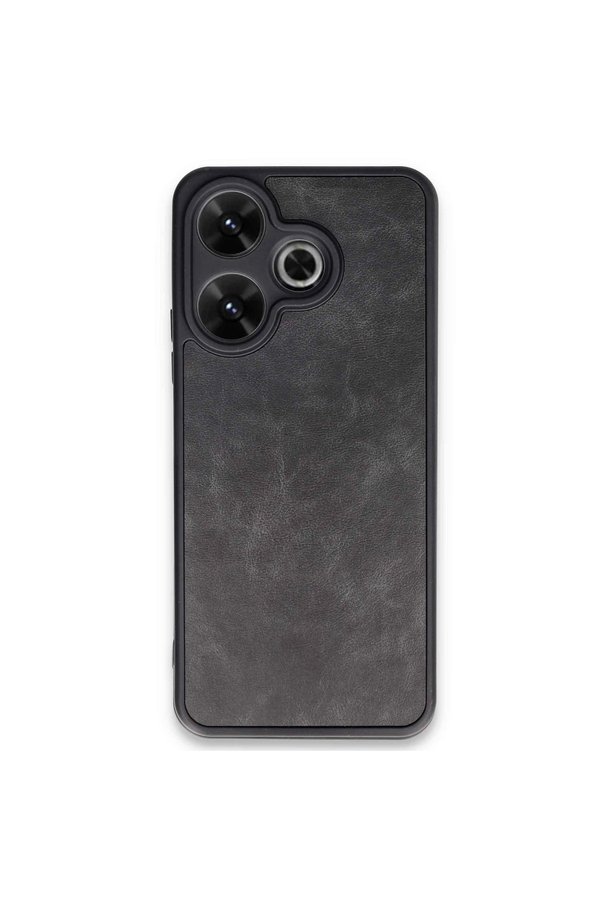 Evimdeyokyok Xiaomi Redmi 13 4G Kılıf Aras Deri Kapak - Siyah