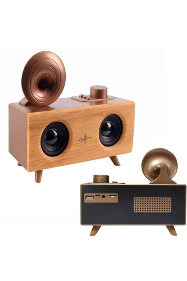 Geneloem Nostaljik Radyo Bluetooth Bağlantılı Şarjlı Yüksek Ses Kaliteli - Tttttt4016-6449