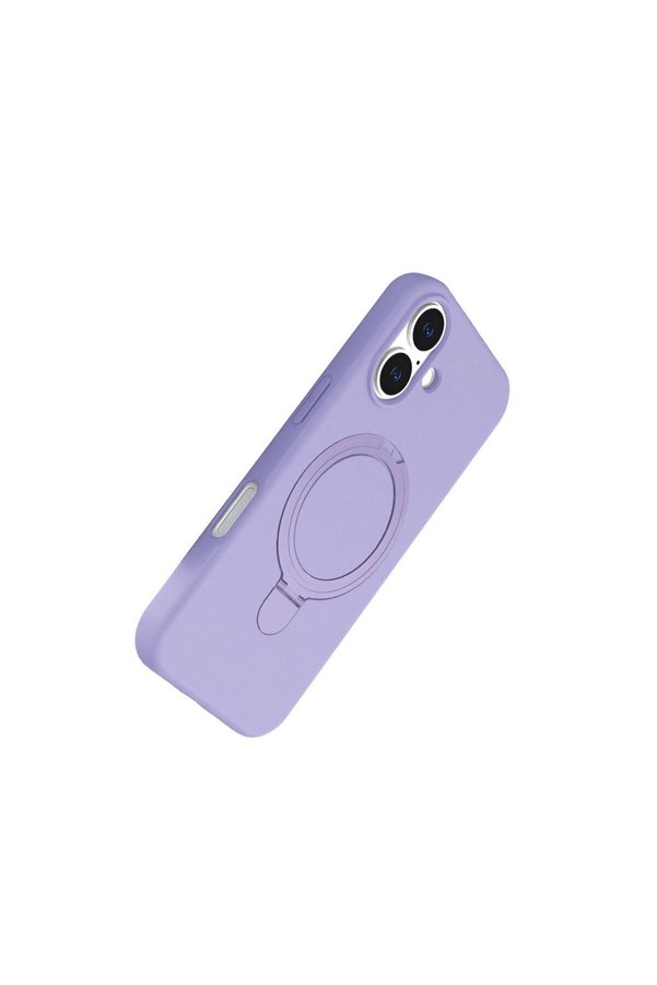 Ethab Ticaret Glb-Stl41414 İphone 16 Plus Regal Magsafe Standlı Kapak - Lila
