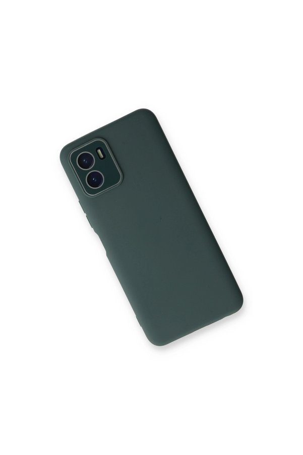 Evimdeyokyok Vivo Y15S Kılıf Lansman Glass Kapak - Koyu Yeşil