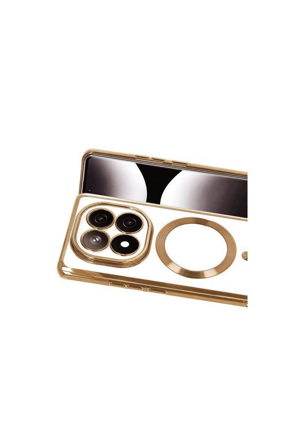Evimdeyokyok Xiaomi Redmi Note 15 Pro Plus 5G Kross Magneticsafe Kapak - Gold