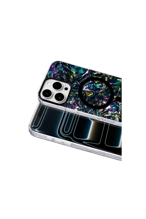Evi̇mdeyokyok Onegi̇f Apple İphone 16 Pro Max Mi̇la Dalgalı Magsafe Kapak - Laci̇vert