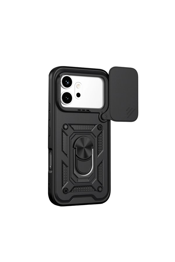 Evi̇mdeyokyok Huawei̇ Honor 600 Pars Lens Yüzüklü Si̇li̇kon - Si̇yah