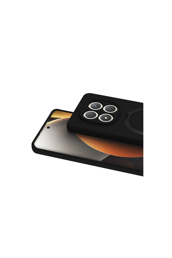 Evi̇mdeyokyok Xi̇aomi̇ Redmi̇ Note 15 Pro 5G Regal Magsafe Standlı Kapak - Si̇yah