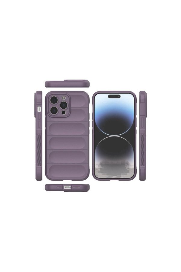Ethab Ticaret Glb-Stl41414 Apple İphone 13 Pro Max Kılıf Optimum Silikon - Mor