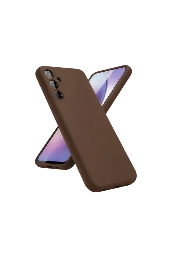 Evimdeyokyok Samsung Galaxy A24 4G Kılıf First Silikon - Kahverengi