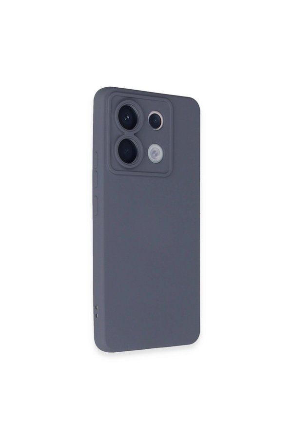 Evi̇mdeyokyok Xi̇aomi̇ Redmi̇ Note 13 Pro 5G Kılıf Nano İçi̇ Kadi̇fe Si̇li̇kon - Gri̇