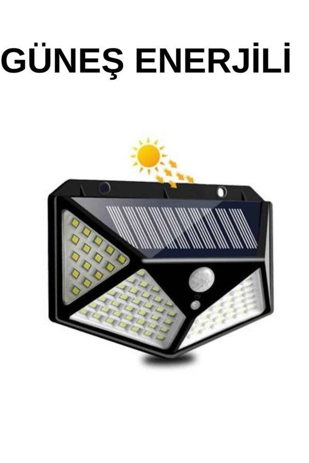 Ethab Giyim Solar Sensörlü Duvar Lambası Bahçe Lambaso Parlak Beyaz Işık Suya Dayanıklı - Glst3673-3188