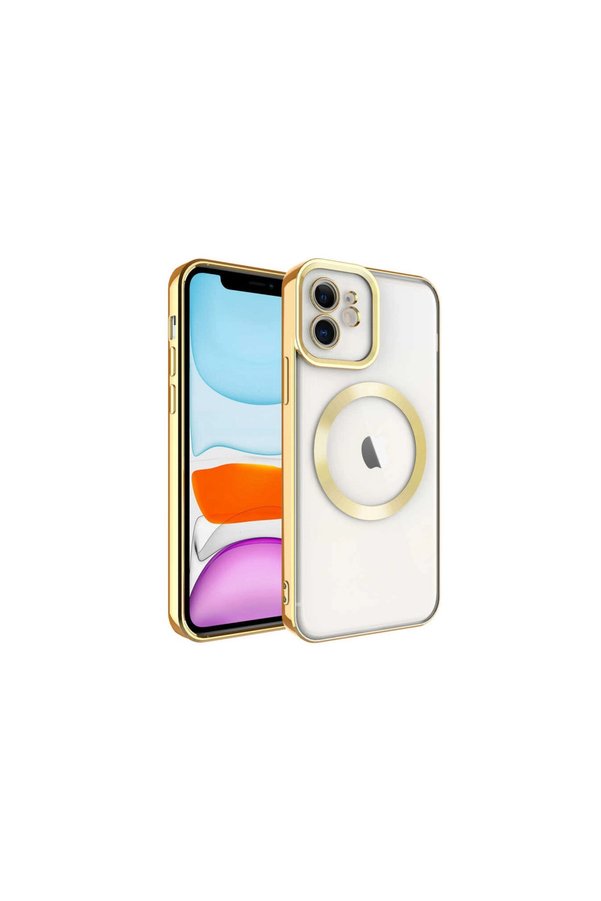Evimdeyokyok Apple İphone 11 Kılıf Kross Magneticsafe Kapak - Gold