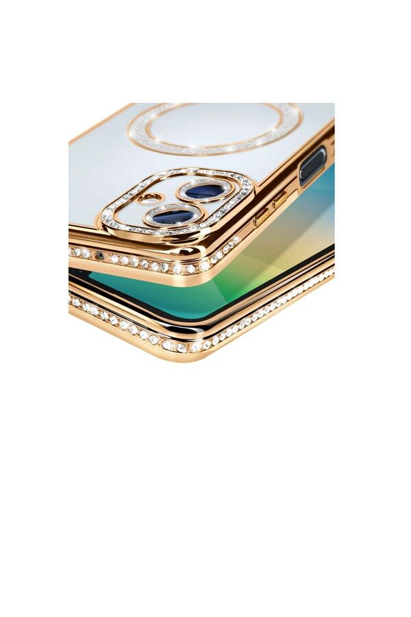 Ethab Ticaret Glb-Stl41414 Samsung Galaxy A06 Joke Simli Magneticsafe Kılıf - Gold