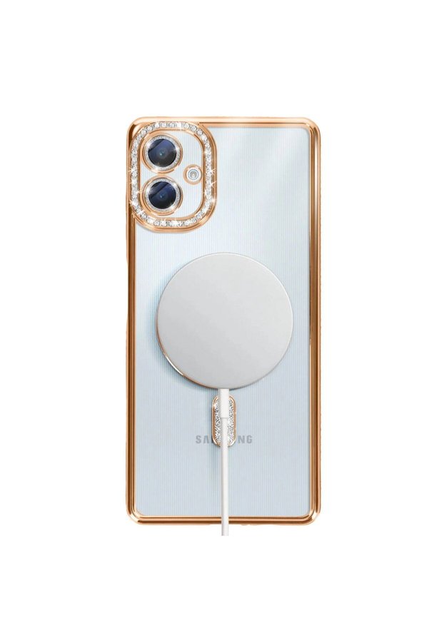 Ethab Ticaret Glb-Stl41414 Samsung Galaxy A06 Joke Simli Magneticsafe Kılıf - Gold