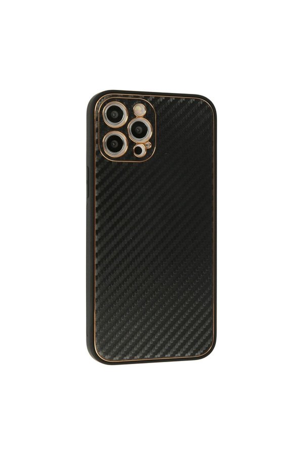 Ethab Ti̇caret Glb-Stl41414 İphone 12 Pro Kılıf Coco Karbon Si̇li̇kon - Si̇yah