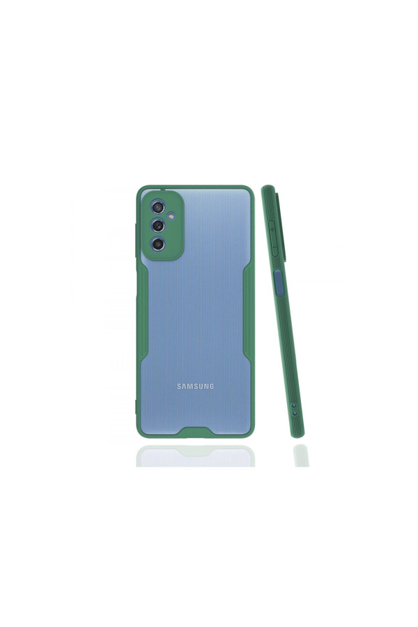 Evimdeyokyok Samsung Galaxy M52 5G Kılıf Platin Silikon - Yeşil
