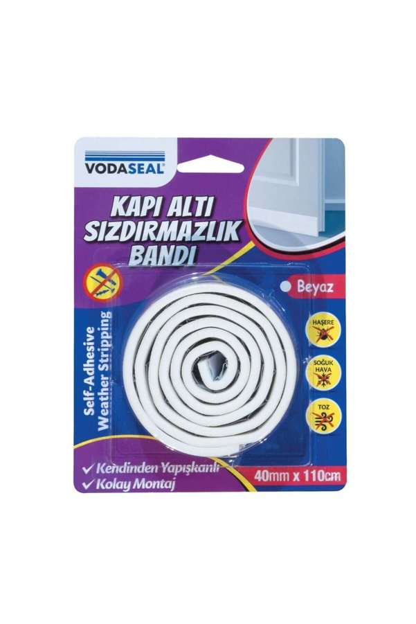 Ethab Ticaret Kapı Altı Sızdırmazlık Bandı 40 Mm 110 Cm Beyaz