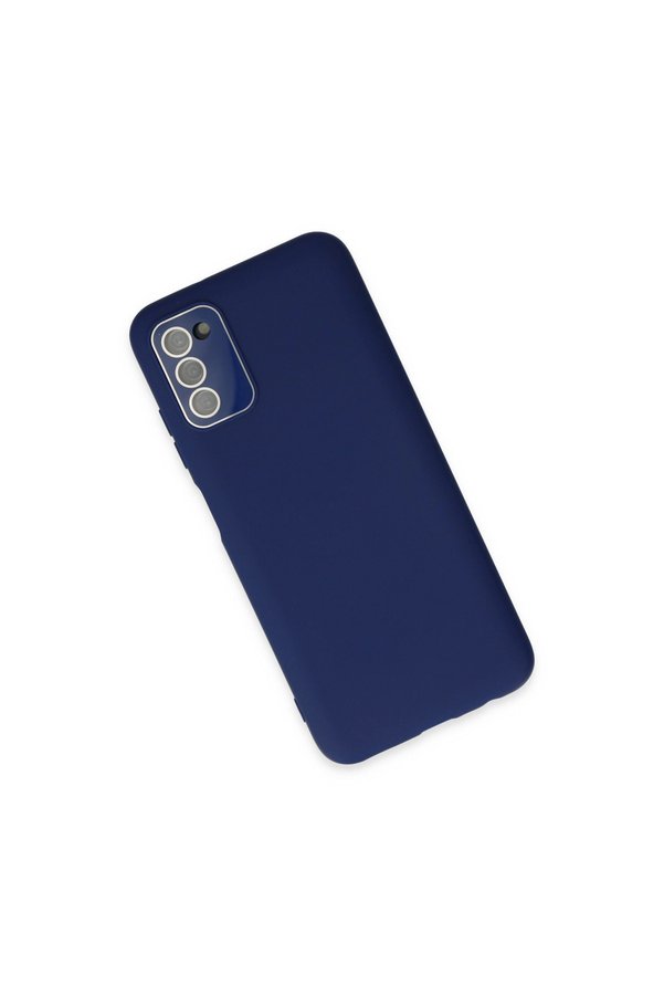 Evimdeyokyok Samsung Galaxy A03S Kılıf Lansman Glass Kapak - Sky Blue