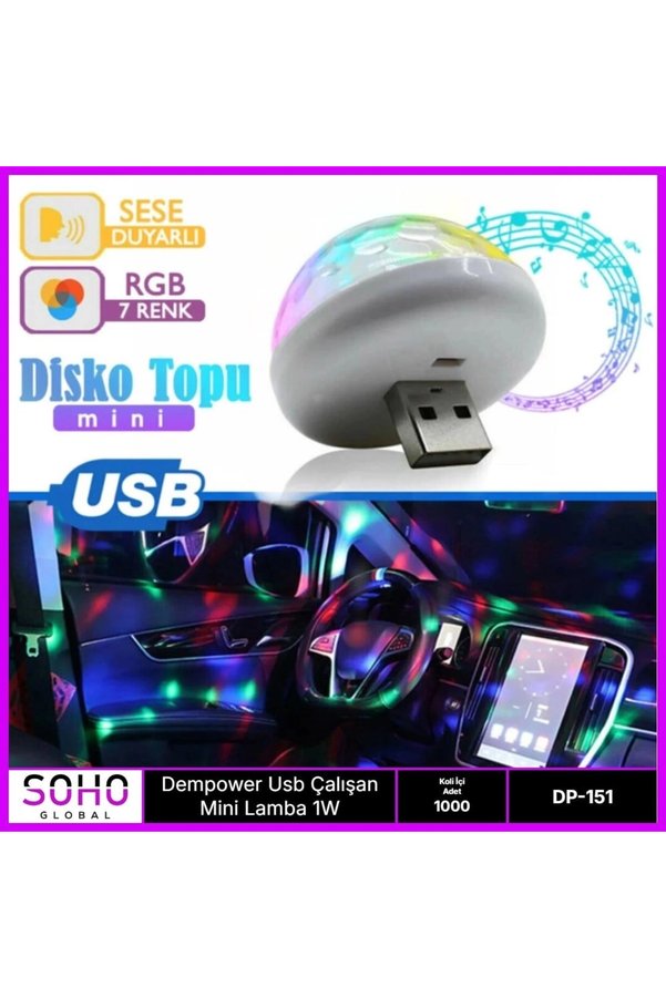 My Best Store Usb Mini Rgb Led Lamba 4W