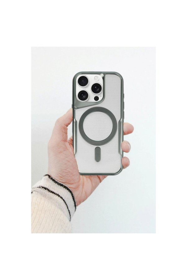 Ethab Ticaret Glb-Stl41414 Samsung Galaxy S24 Kılıf Kross Magneticsafe Kapak - Gümüş