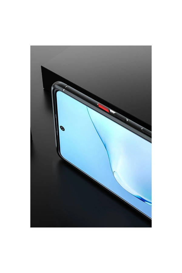 Evi̇mdeyokyok Samsung Galaxy A91 / S10 Li̇te Kılıf Range Yüzüklü Si̇li̇kon - Si̇yah-Kırmızı