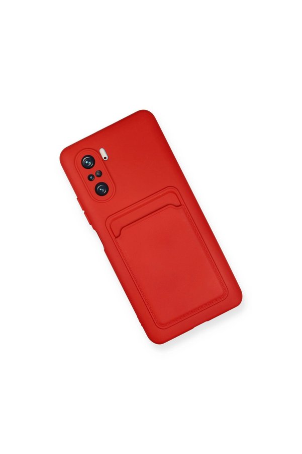 Evimdeyokyok Xiaomi Mi 11İ Kılıf Kelvin Kartvizitli Silikon - Kırmızı