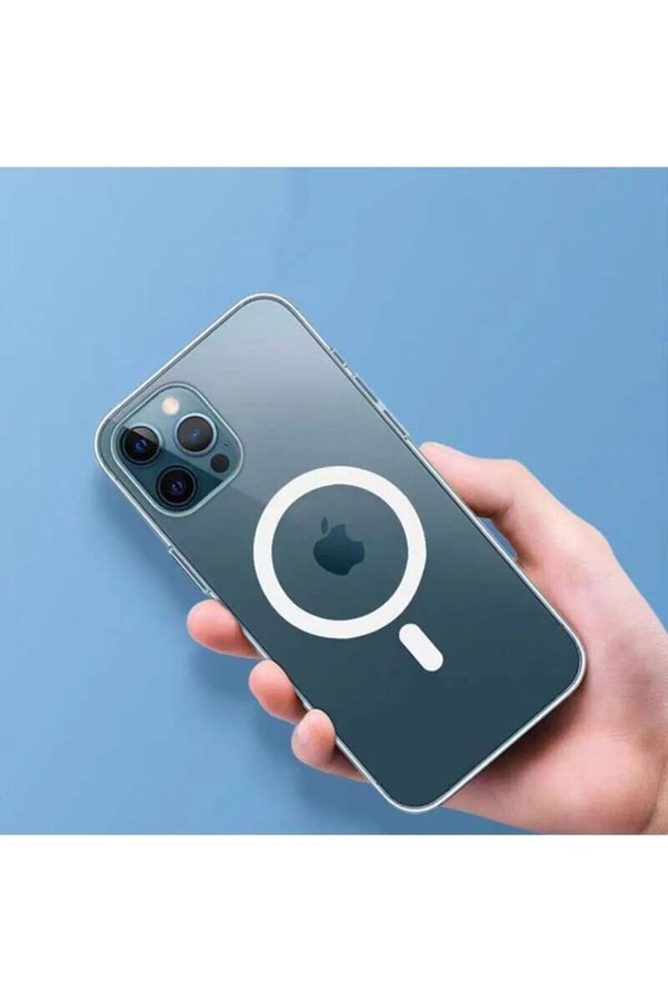 Ethab Ticaret Glb-Stl41414 Iphone 14 Kılıf Kamera Lens Korumalı Magsafe Destekli Şeffaf Darbe Emici Sert Kapak