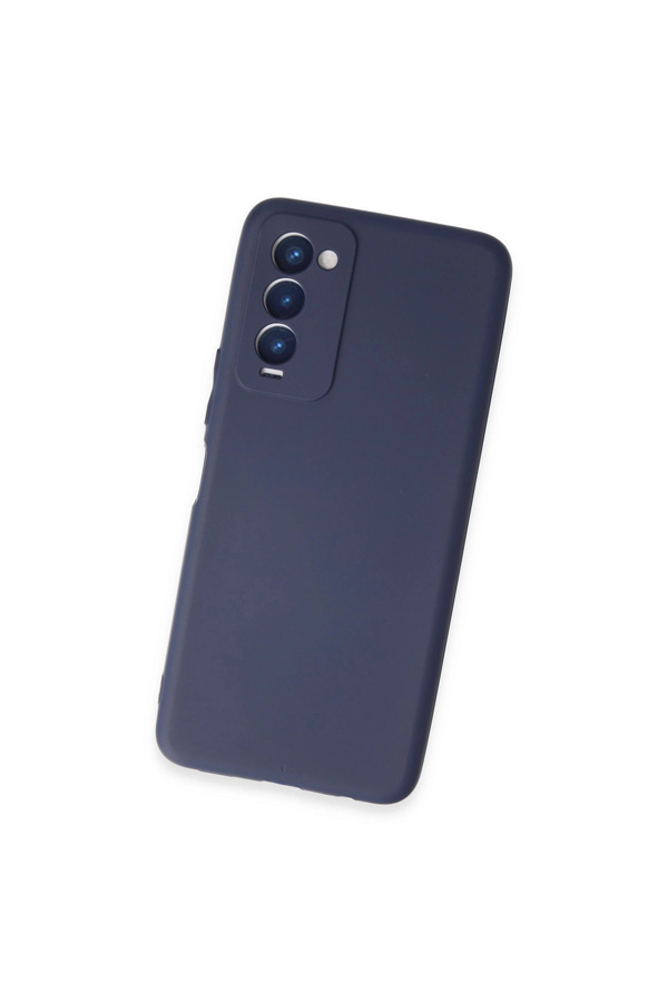 Evi̇mdeyokyok Tecno Camon 18 Kılıf Fi̇rst Si̇li̇kon - Laci̇vert