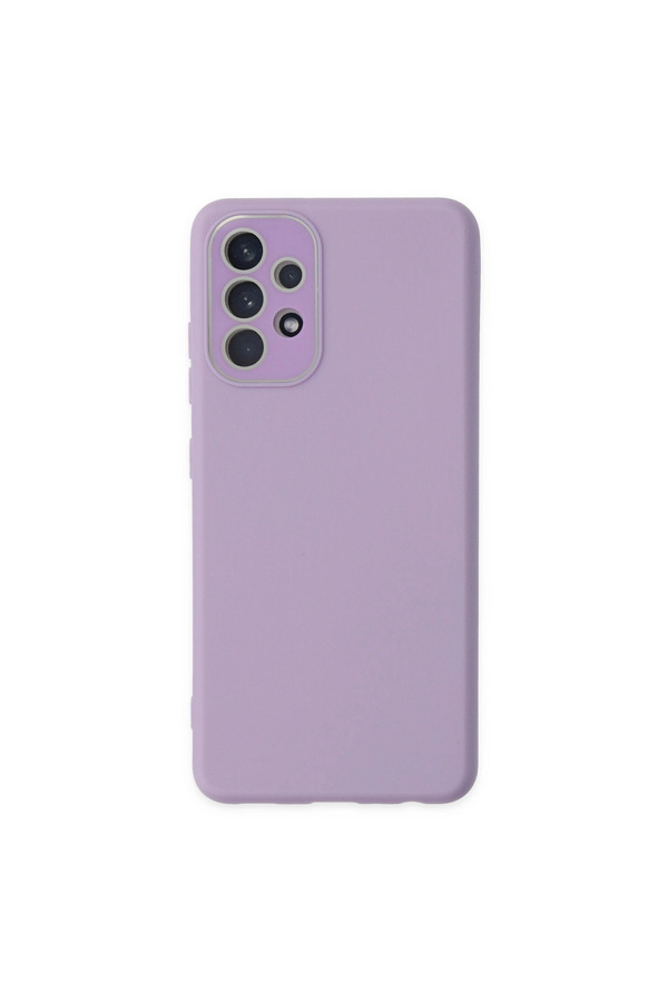 Evimdeyokyok Samsung Galaxy A33 5G Kılıf Lansman Glass Kapak - Lila