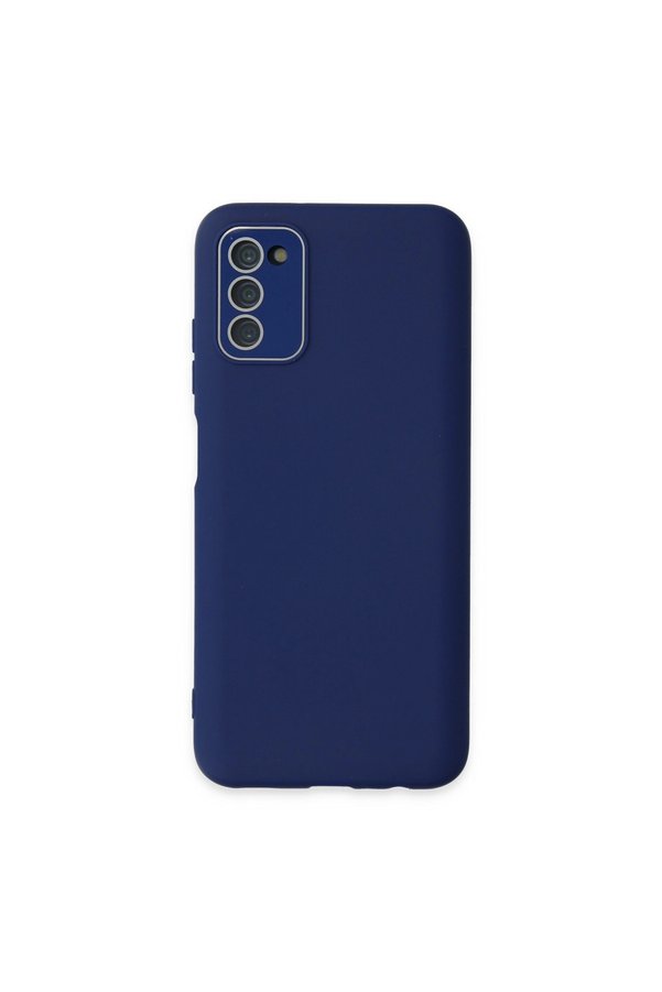 Evimdeyokyok Samsung Galaxy A03S Kılıf Lansman Glass Kapak - Sky Blue