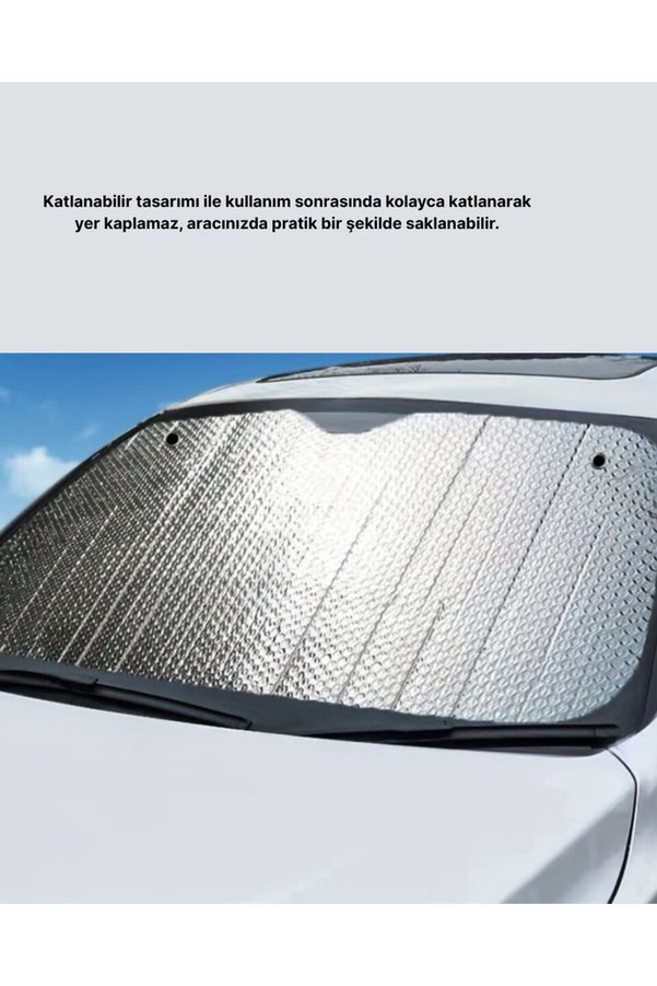 Ezere Katlanabilir Araba Güneşliği – Uv Işınlarına Karşı Maksimum Koruma - Karbul6913-8902