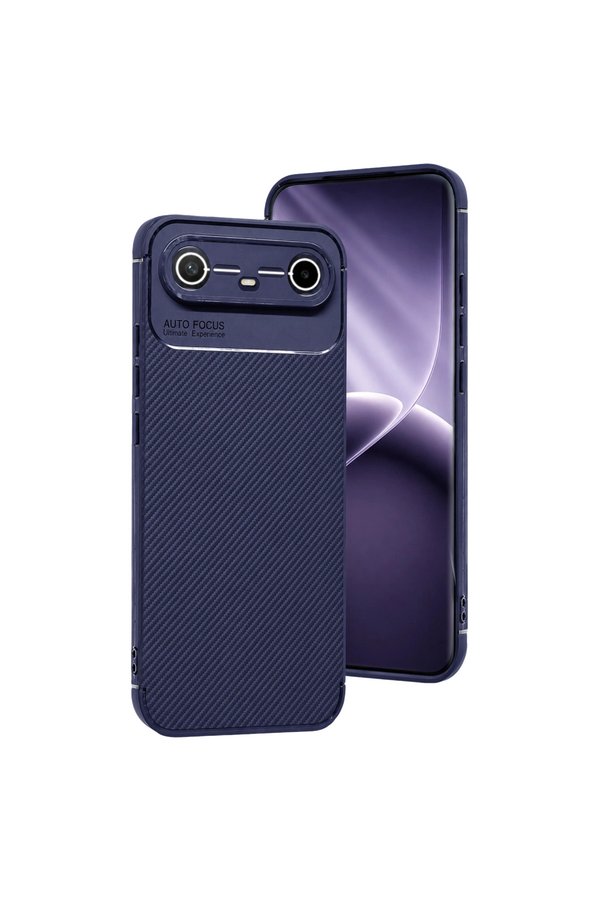 Evimdeyokyok Tecno Spark Slim 5G Auto Focus Karbon Kapak - Lacivert