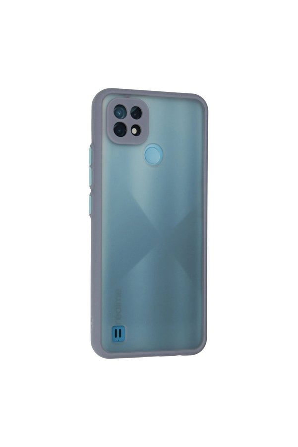 Evimdeyokyok Realme C21 Kılıf Montreal Silikon Kapak - Gri