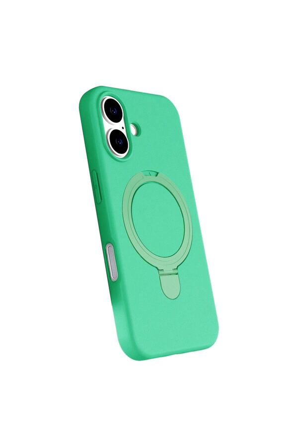 Ethab Ticaret Glb-Stl41414 İphone 17 Regal Magsafe Standlı Kapak - Yeşil