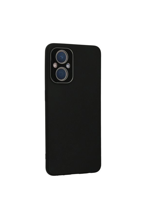 Evimdeyokyok Oppo Reno 7 Lite Kılıf Lansman Glass Kapak - Siyah