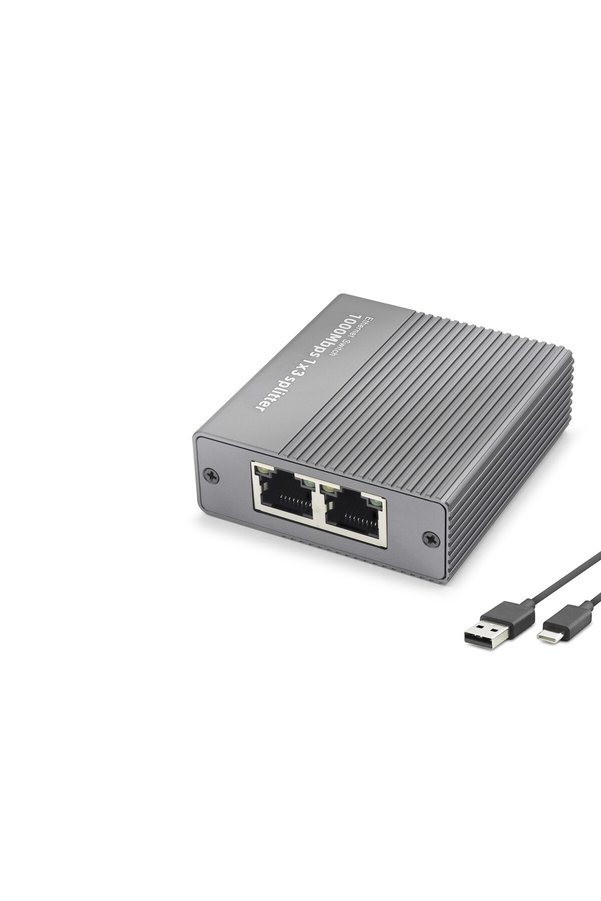 Evimdeyokyok Gigabit Ethernet Switch 4 Port Type C Güç Girişli Gri Hdx1413