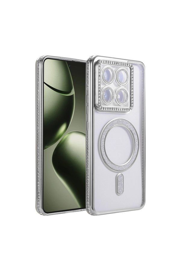 Evimdeyokyok Xiaomi Mi 14T Pro Joke Simli Magneticsafe Kılıf - Gümüş