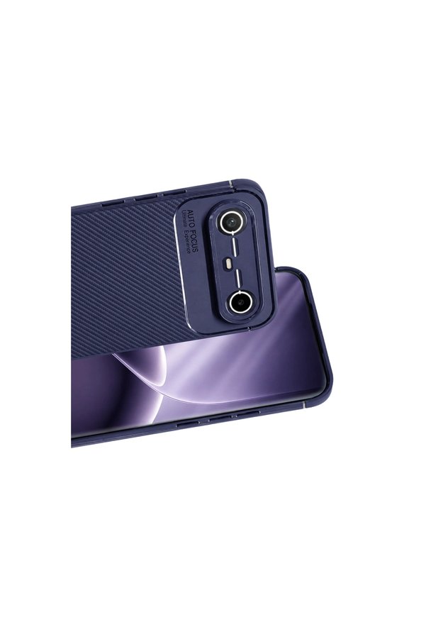Evi̇mdeyokyok Tecno Spark Sli̇m 5G Auto Focus Karbon Kapak - Laci̇vert