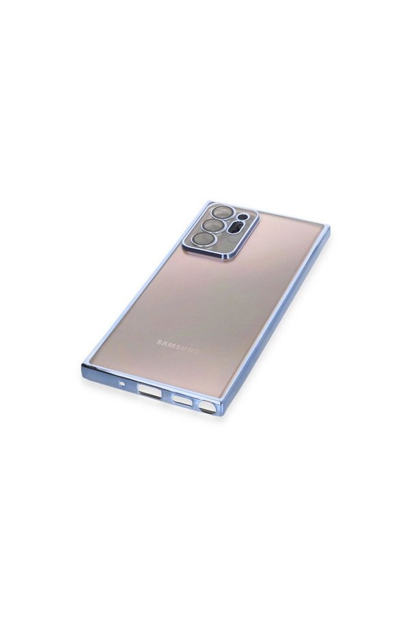 Ethab Ticaret Glb-Stl41414 Samsung Galaxy Note 20 Ultra Kılıf Razer Lensli Silikon - Açık Mavi