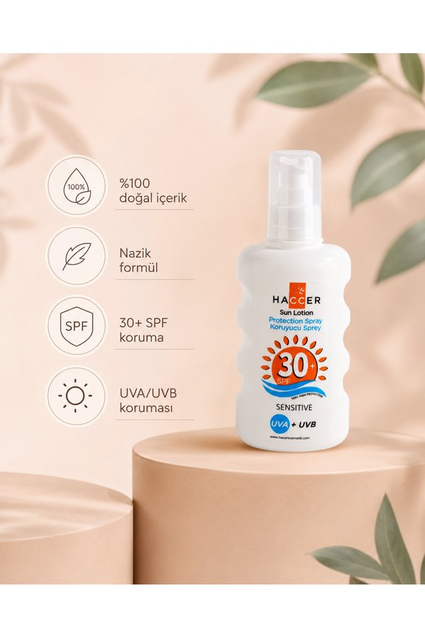 Haccer Güneş Koruyucu Losyon 30 + Spf 200 Ml