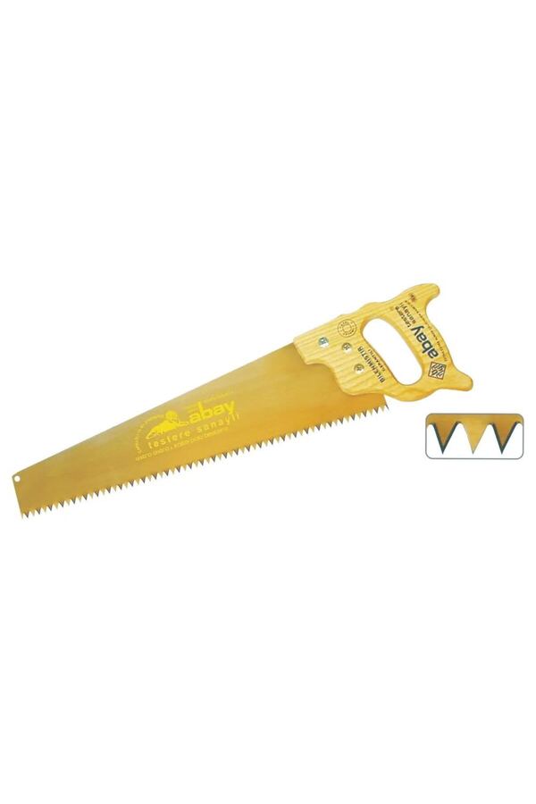 Ayder Timya Abay Sarı Çelik Pala Testere 50 Cm - Ahşap Sap