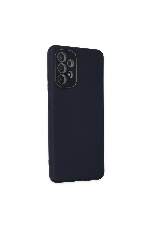 Evimdeyokyok Samsung Galaxy A53 5G Kılıf Lansman Glass Kapak - Lacivert