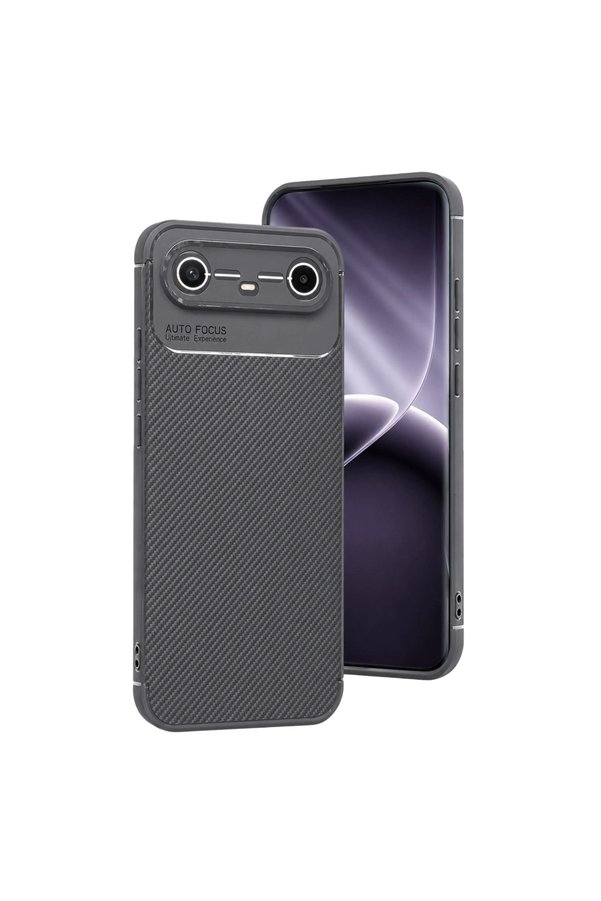 Evimdeyokyok Tecno Spark Slim 5G Auto Focus Karbon Kapak - Gri