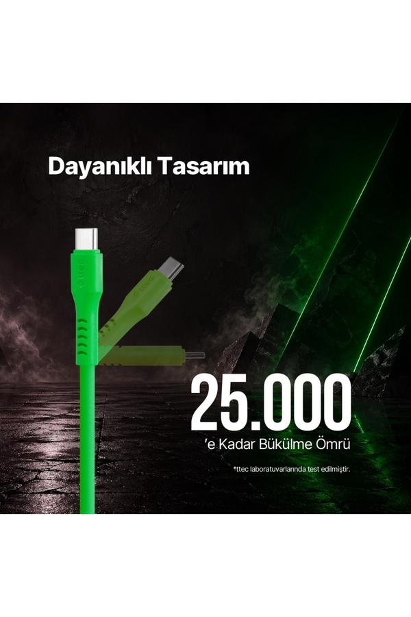 Ttec Usb-C - Usb-C 120Cm 60W Pd/Qc Hızlı Şarj/Data Kablosu - 2Dk59