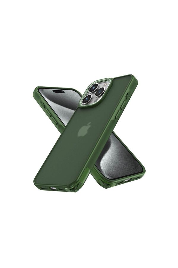 Ethab Ticaret Glb-Stl41414 Apple İphone 14 Pro Kılıf Elegant Kapak - Yeşil
