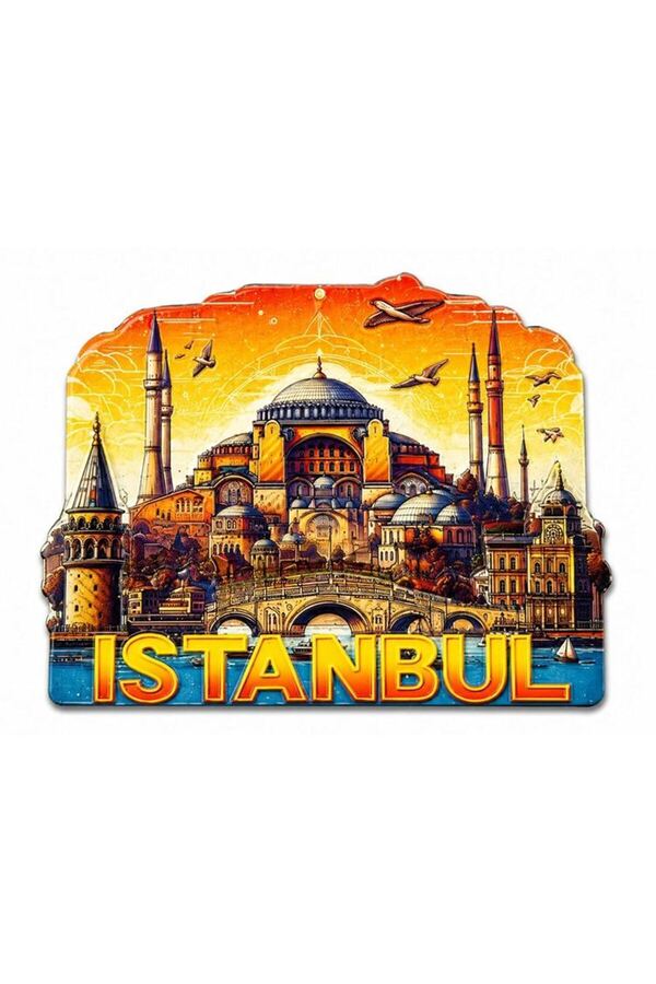 Ethab Ticaret Glb-Stl41414 İstanbul Temalı Silikon Buzdolapı Süsü Magnet Alk5378