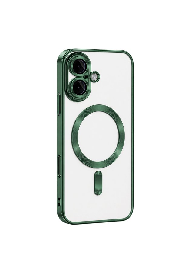 Evimdeyokyok Apple İphone 16 Kılıf Kross Magneticsafe Kapak - Koyu Yeşil
