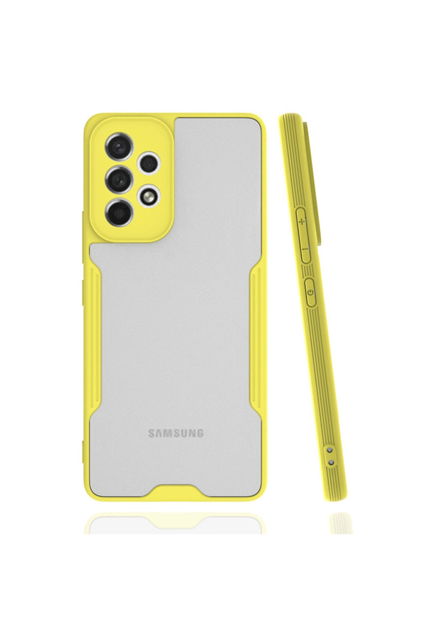 Evimdeyokyok Samsung Galaxy A33 5G Kılıf Platin Silikon - Sarı