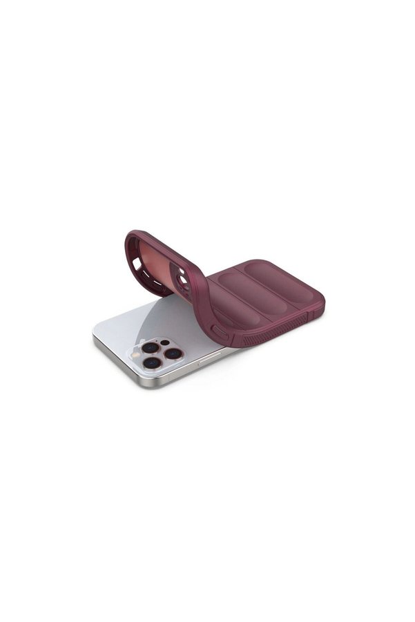 Ethab Ticaret Glb-Stl41414 İphone 12 Pro Kılıf Optimum Silikon - Bordo